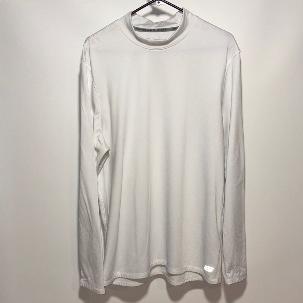 Skechers Men's Crisp White Long Sleeve tee